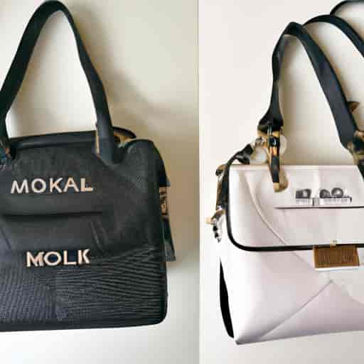 Comparaison entre un vrai et un faux sac Michael Kors : des différences visibles au niveau des matériaux et de la qualité de la couture