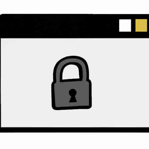 Symbole de sécurité sur le navigateur