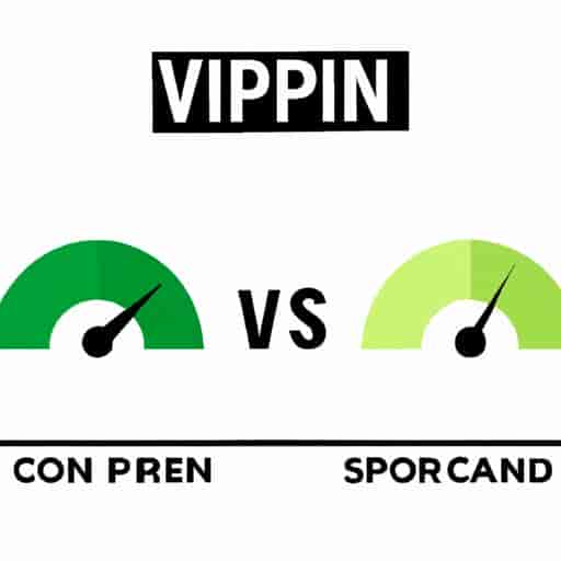 Une comparaison de la vitesse de connexion internet avec et sans VPN.