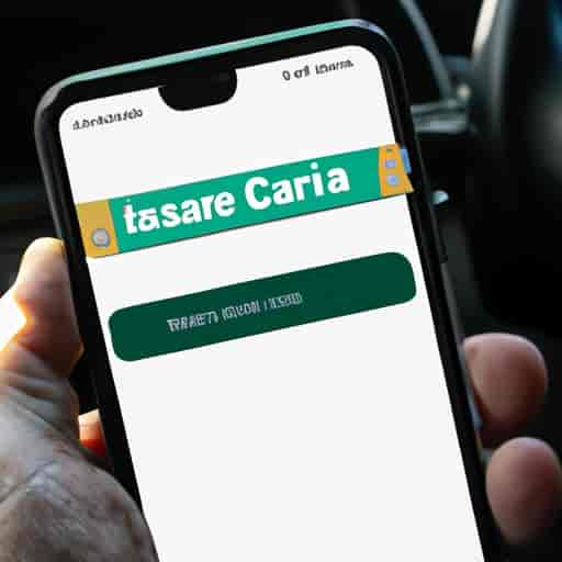 Comparateur d'assurance voiture en ligne sur smartphone