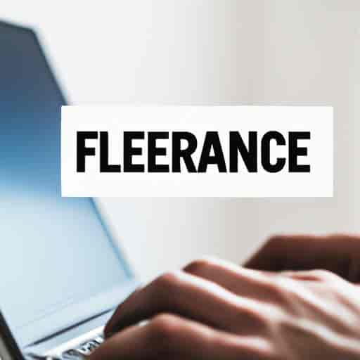 Recherche d'un freelance sur une plateforme en ligne depuis un ordinateur portable