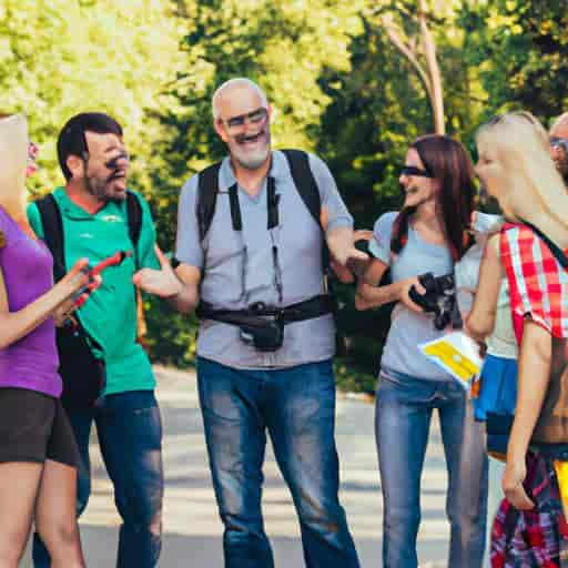 Un groupe de touristes en visite guidée avec Get Your Guide