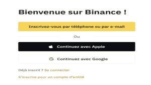 Comment s’inscrire sur Binance ?