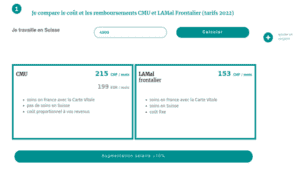 Comparateur de prix LAMal-CMU 2023