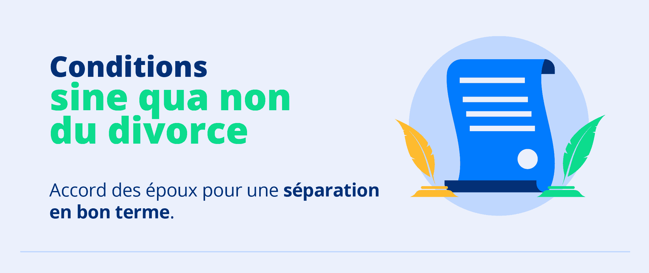 Divorcer de manière rapide - Conditions sine qua non