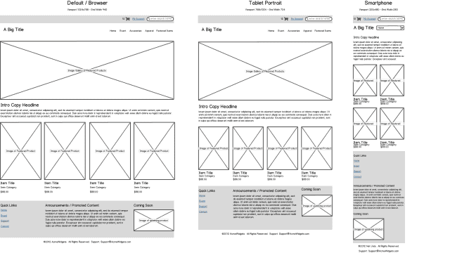 Exemple de Wireframe Balsamiq