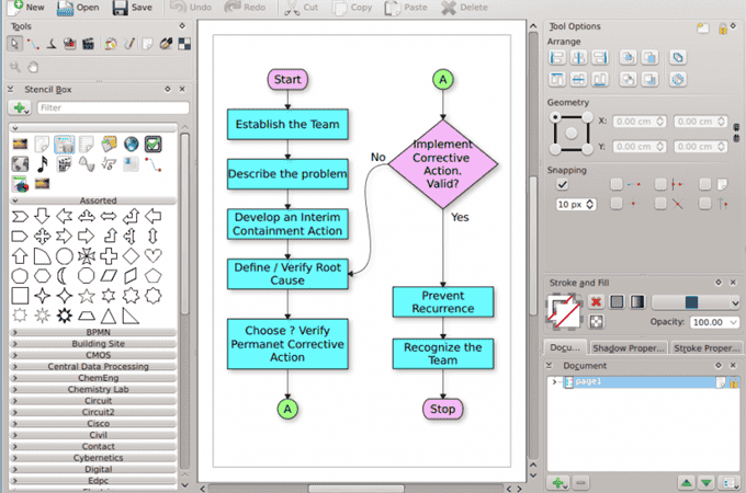 Calligra Flow