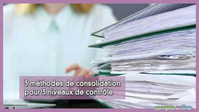 Méthodes de consolidation