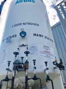 3000 gallon liquid nitrogen tank for stainless cutting