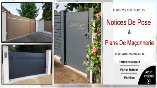 nos notices de pose pour fermeture en aluminium