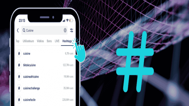 Rechercher des hashtags populaires sur TikTok