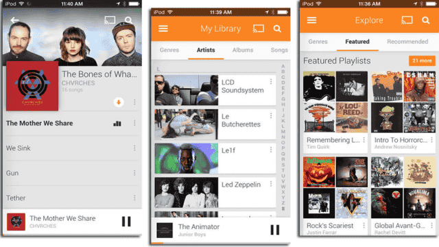 Google Play Music lecteur musique