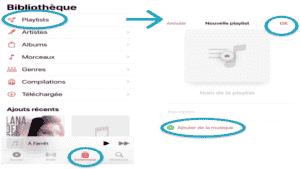 Сomment faire une playliste sur l’iPhone  ?