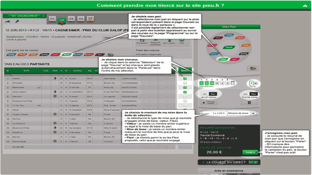 Guide du tiercé de PMU