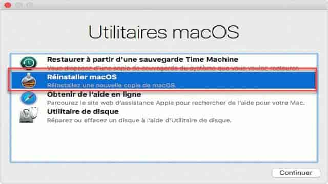 Comment réinitialiser Mac aux paramètres d