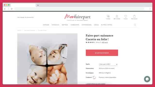 Les marque-pages faire part naissance