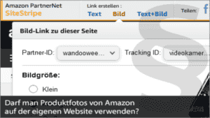 Darf man Produktfotos von Amazon auf der eigenen Website verwenden?