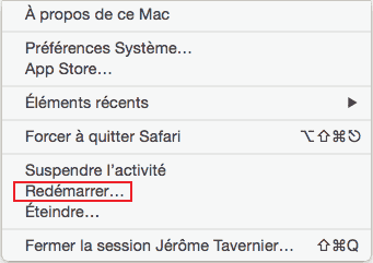 Redémarrer MacBook