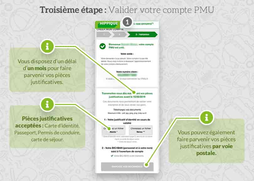 Validation de compte