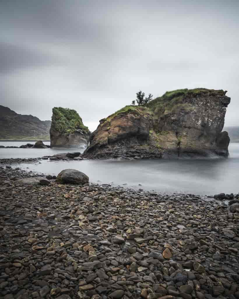 Magnifique plage de sable noir à Vik