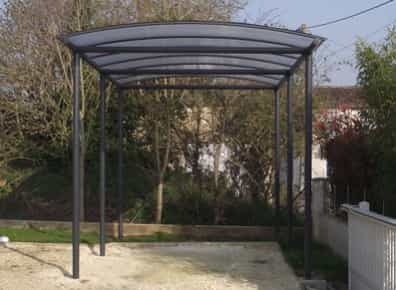 Classique et design carport camping-car pratique avec couverture en polycarbonate