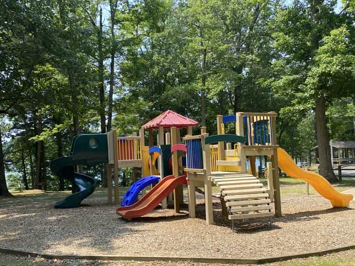 A photo of facility CUMBERLAND POINT CAMPGROUND with Picnic TableA photo of facility CUMBERLAND POINT CAMPGROUND with Picnic Table and playground.