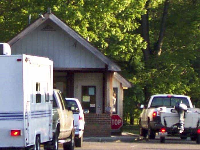 Station d'entrée du camping