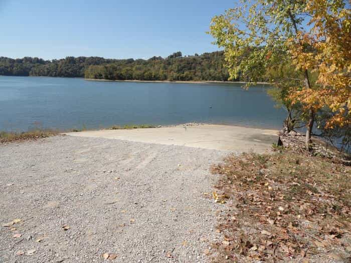 SITE # 34 PLANKYARD LAUNCH RAMP IN THE FALL