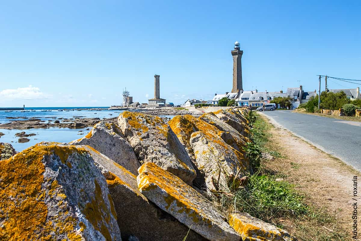 Le phare d’Eckmühl, à Penmarch, dans le Finistère.