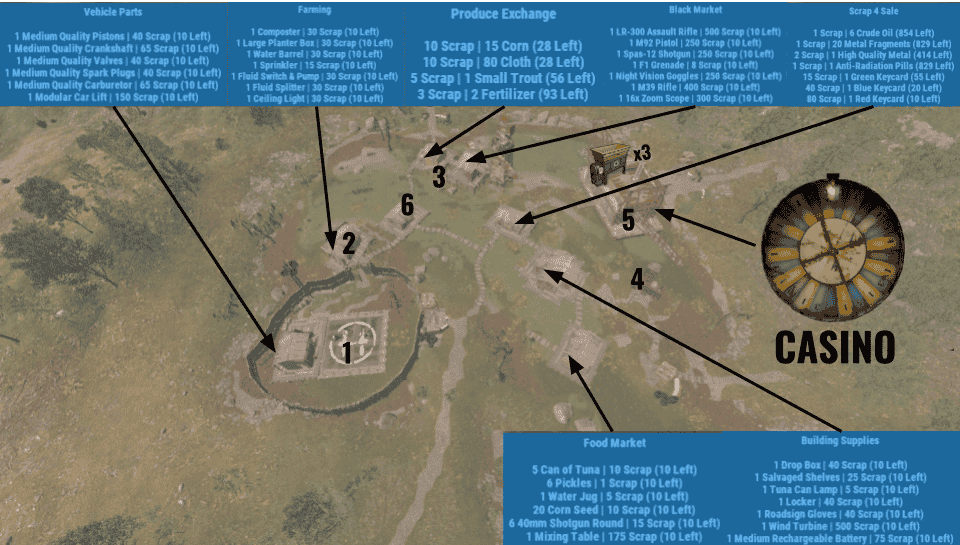 Carte du monument Camp des Bandits