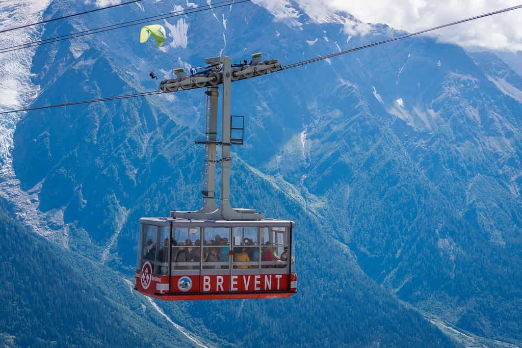 Café et restaurant au sommet de la télécabine de Brevent