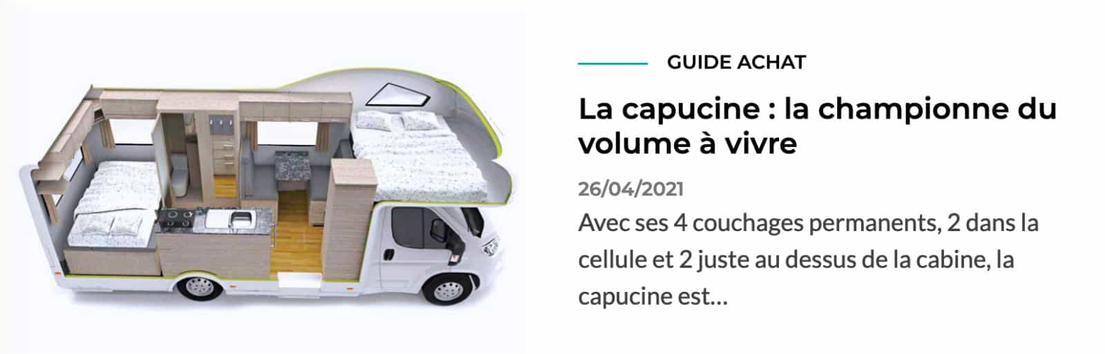 La capucine familiale toujours en piste : tous les modèles 2021