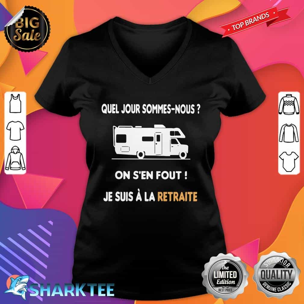 Camping Car Humour Retraite Classic V-neck