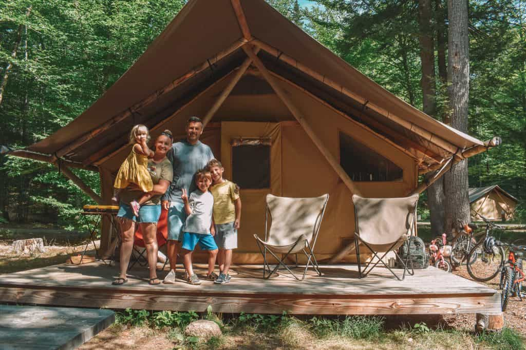 Camping at Huttopia in the White Mountains