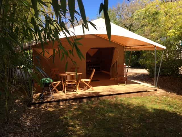 A nature campsite in Dordogne.