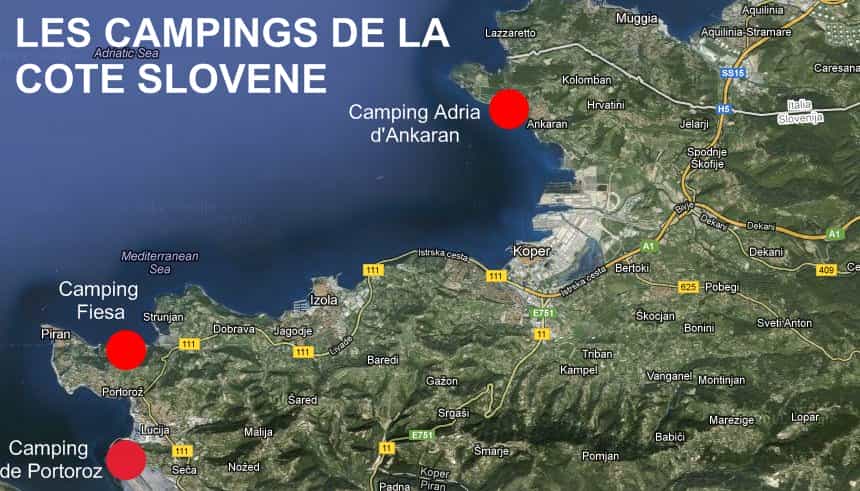 camping slovènie mer piran