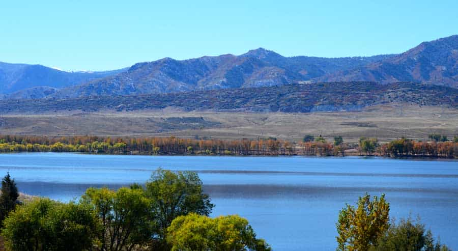 Vue depuis le camping du parc d'État de Chatfield