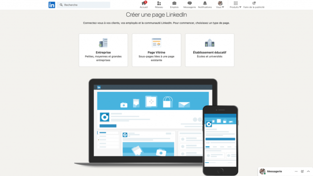 LinkedIn pour entreprise : comment créer une page