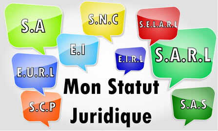 Tableau comparatif des statuts juridiques : Entreprise individuelle, EIRL, SARL et EURL, SAS et SASU