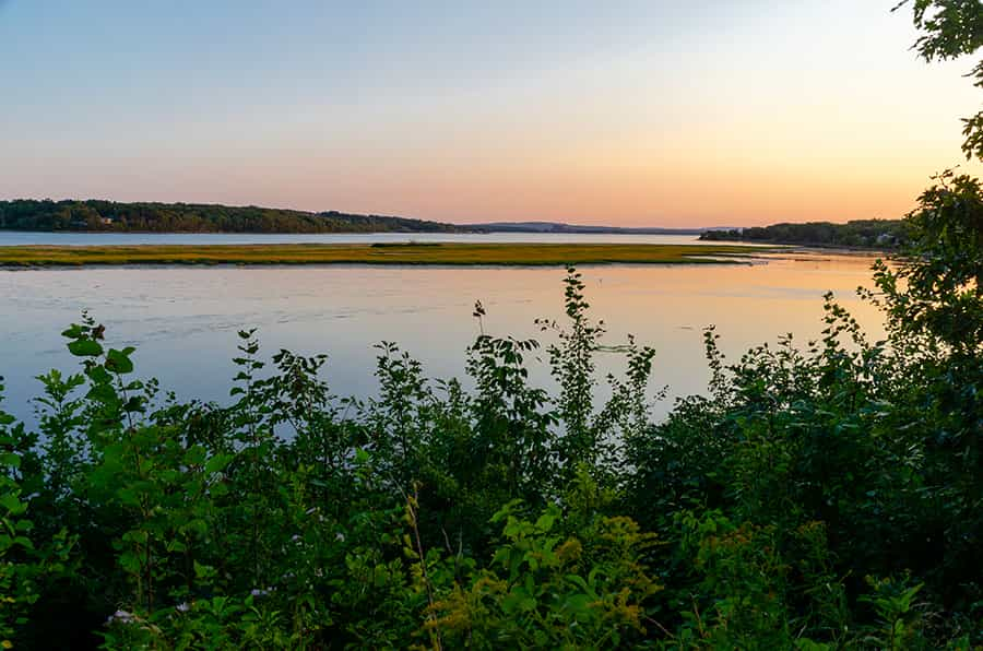 Vue depuis un camping au Canada