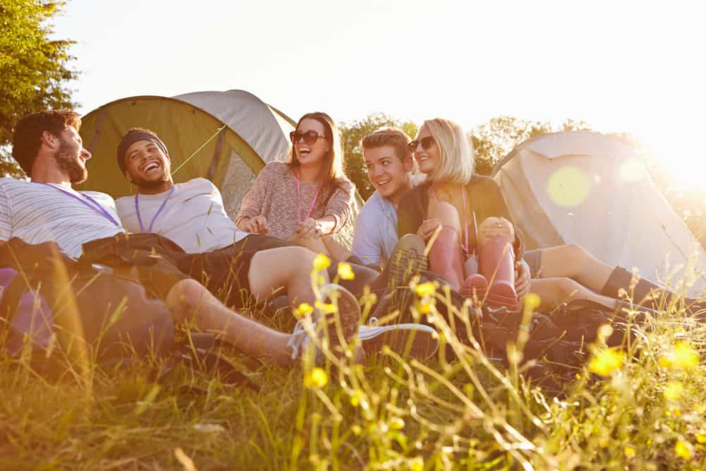 Jeux entre amis camping