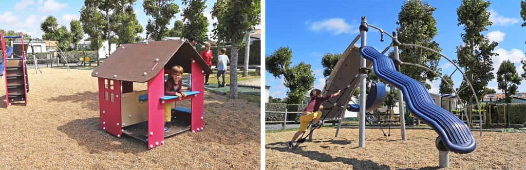 Aire de jeux enfants camping le maine