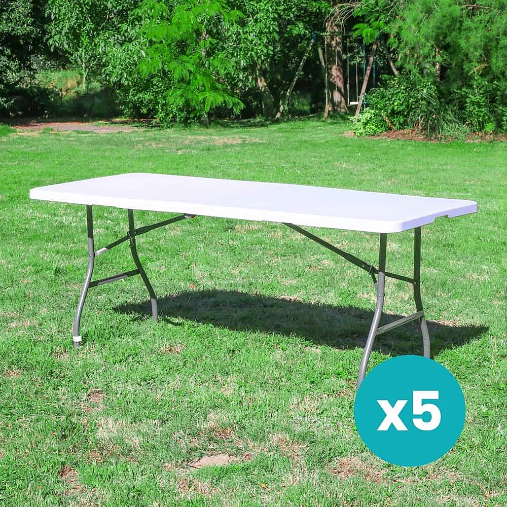 lot de 5 grandes tables pliantes