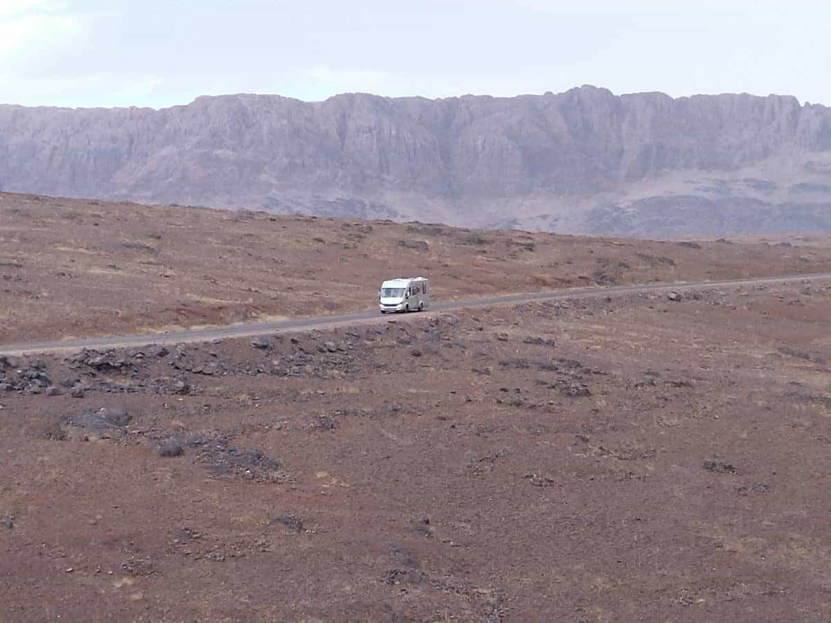 Le camping-car de Frédéric dans l'Anti-Atlas