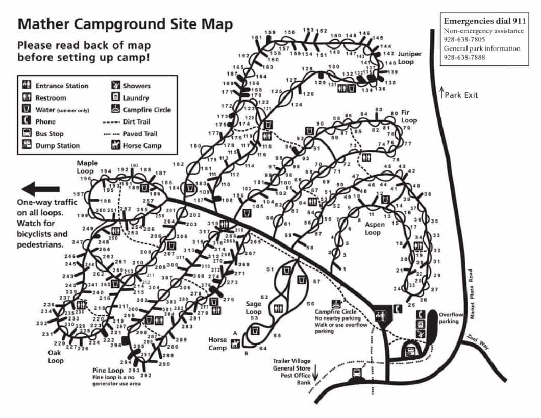 plan du camping