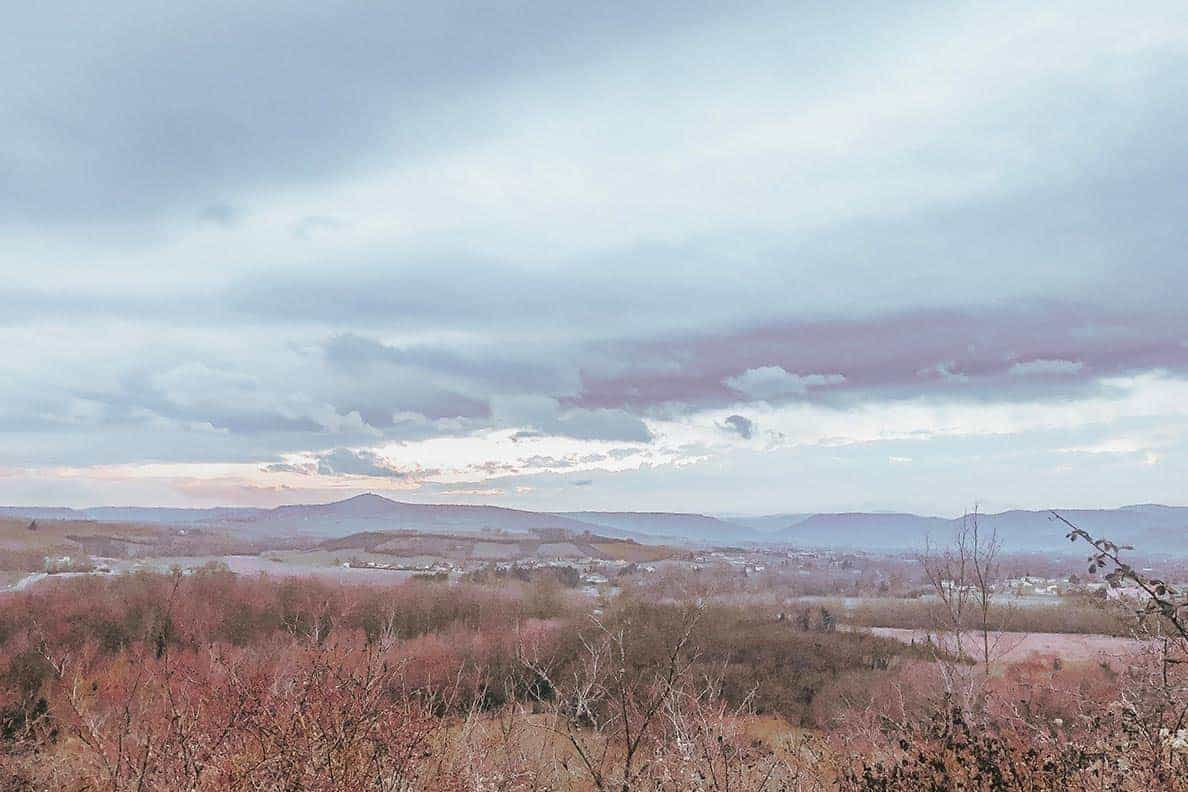 The Millau Viaduct with a motorhome