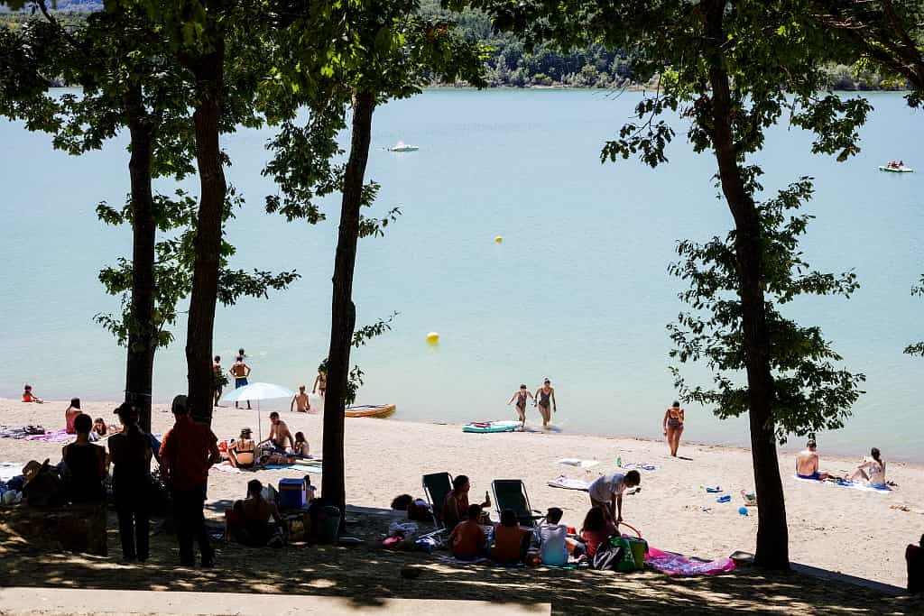 Swimming at Lake Montbel