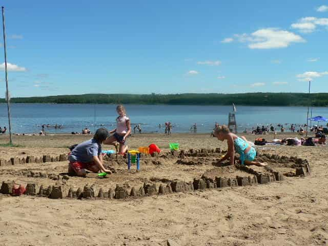 Plage dans le parc de la Yamaska