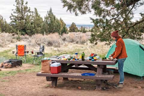 Campground set up