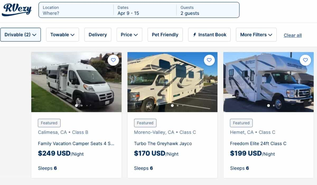 Airbnb RV Rentals